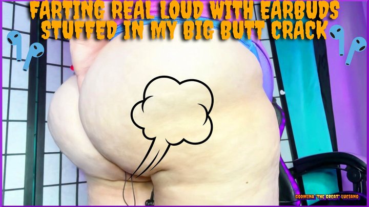 Farting Real Loud With Earbuds Stuffed In My Big Butt Crack 1920x1080 MP4