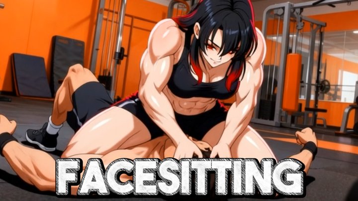 Athletic Facesit Smother - Rika's Toned Ass Covers Your Face Completely