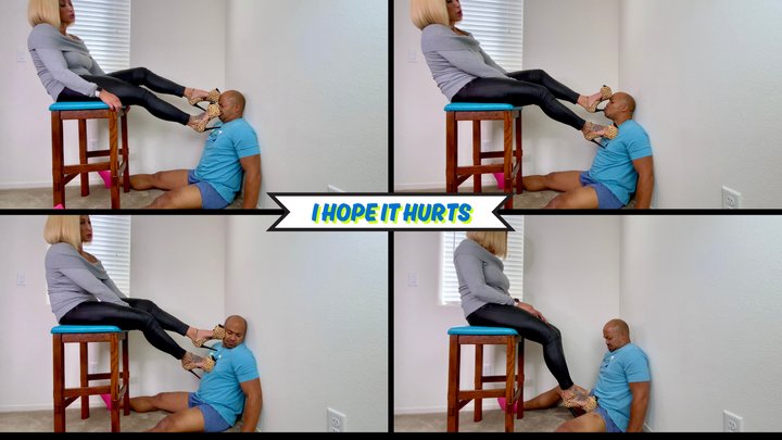 I Hope It Hurts - Goddess Rapture Makes Her Foot Slave Sit at Her Feet - He Must