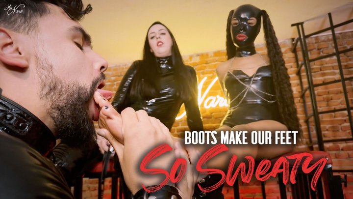 Nara and Duda makes Hex worship sweaty feet from session boots (1080 EN-sub) - F
