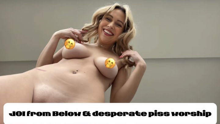 Naked JOI from Below and Desperate Pee Worship