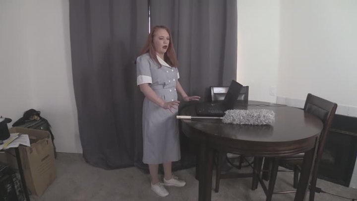 Frozen Maid Stripped and Fucked onTable 1