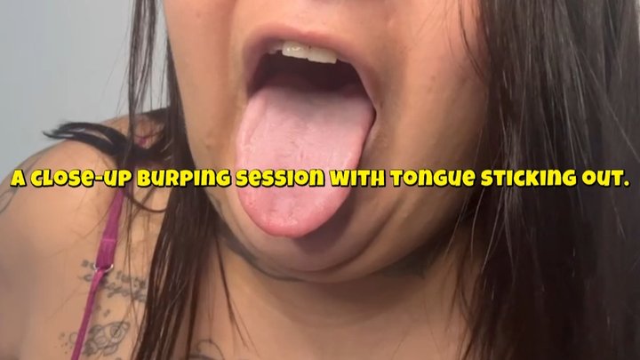 A close-up burping session with tongue sticking out by Turbinada Full Version Ne
