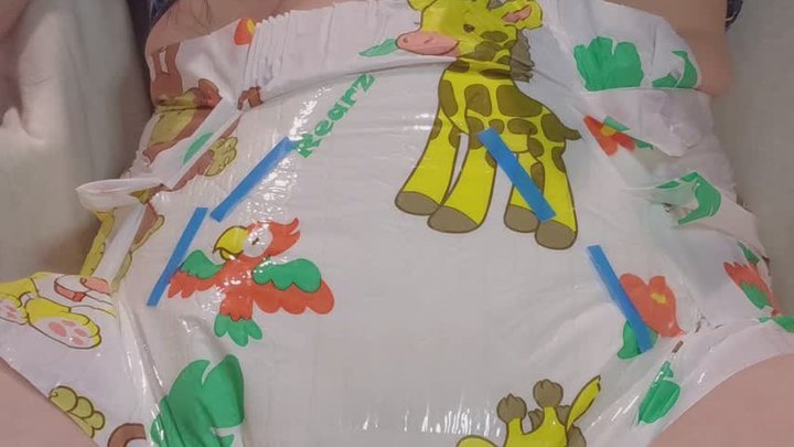 Wetting rearz safari diaper twice in chair