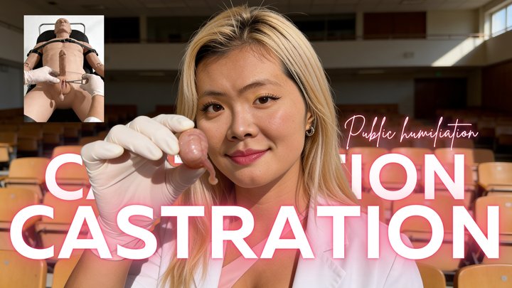 Castrated In Front of Everyone (Public Humiliation JOI)