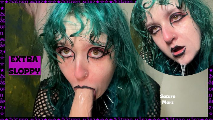 Goth Deep Throat (Extra Sloppy)