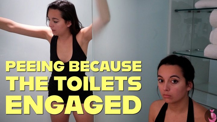 Peeing Because The Toilets Engaged