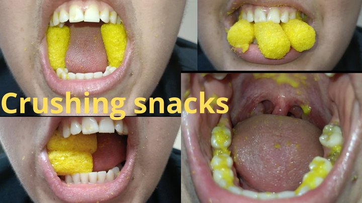 Crushing snacks vore