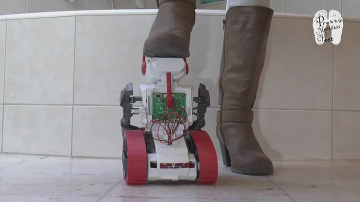 Electrical Toy Robot for Christins worn Boots