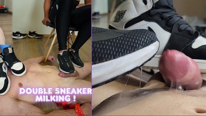 Double Sneaker Milking - Made to Surrender Under Their Dirty Soles - Lytta and M