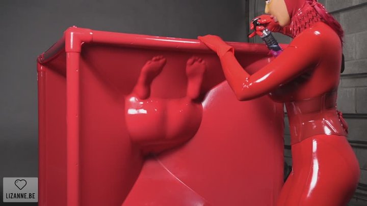 Red latex vac cube and a tiny buzzer