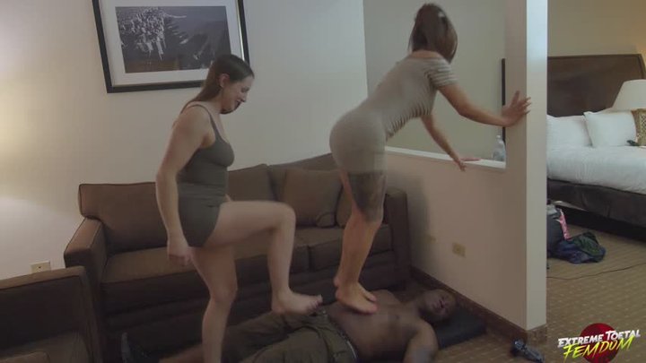 Tessa and Jess: Our 1st Time Funtime Trampling Your Face - Full View