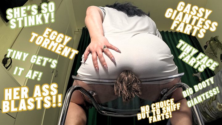 Nikkifarts69 DESTROYS: BBW Gags Tiny with MASSIVE Farts