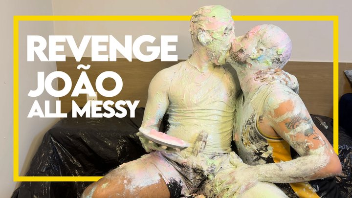 Revenge time! João Alves all messy (1080p) Pie in the face - Gay Domination - Fe