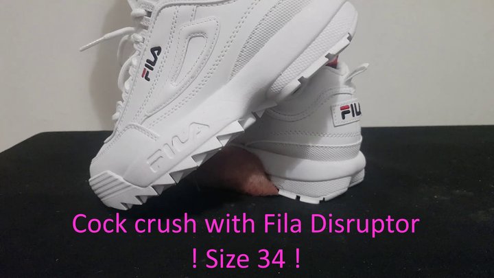 LittleShoes - Cock Crush Fila Disruptor | SIZE 34 | 009