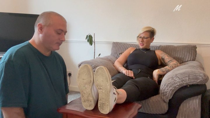 Miss Fair Trade Steel Balls After Work MILF Scent Rewards White Socks Smelly Sho