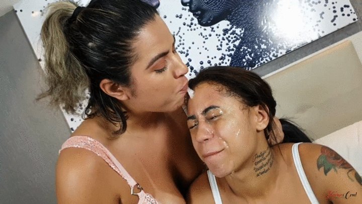 DIRTY BITCH FACE LICKING - SOAKED IN SPIT HUMILIATION - VICTORIA DIAS - CLIP 5 -