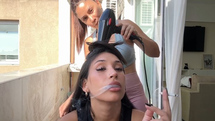 hair play + smoke