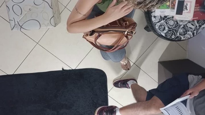 Unexpected sex in the waiting room with a stranger.