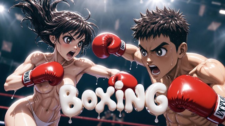 GYM Mixed Boxing - Erotic Match & Winner Fuck