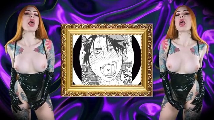Stupid male ahegao goon-clown - porn addiction , gooner, gooning , GOON