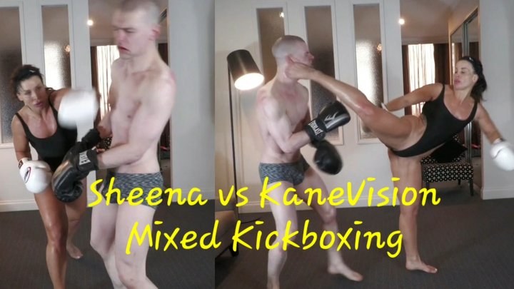 Mixed Kickboxing Sheena vs KaneVision