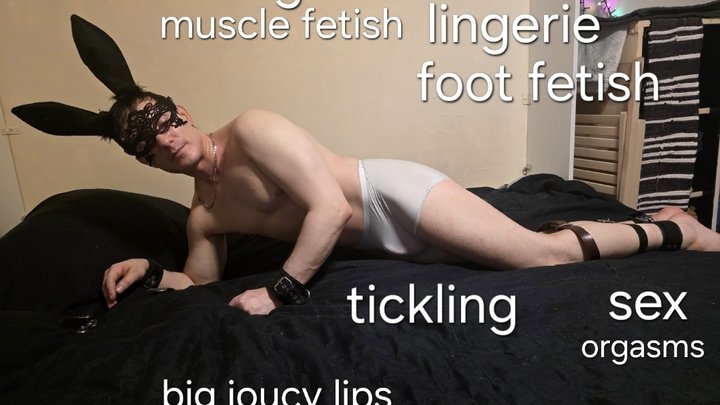 Tickling, bondage, sex, muscle fetish, foot worship, cock trampling, big joucy l