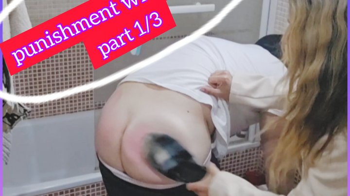 Part 1 of 3 Husband PUNISHED with CLASSIC WHIPPING and SLIPPER with the firm han