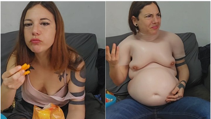 Body transformation From Slim Wife to a fat dude