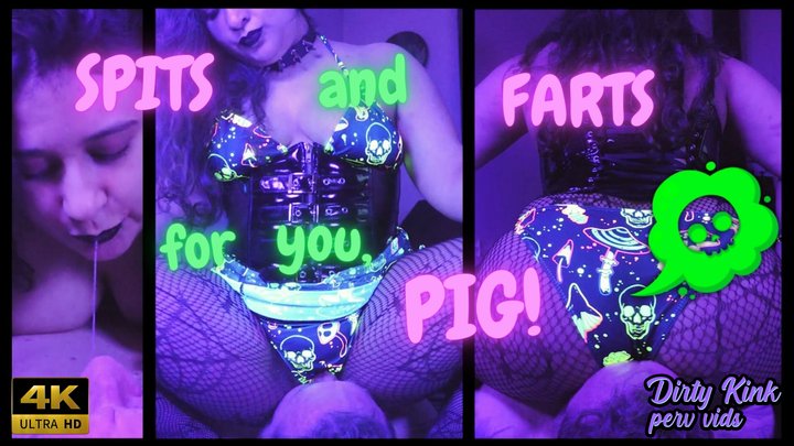 Spits And Farts For You, Pig! - 4K ULTRA HD
