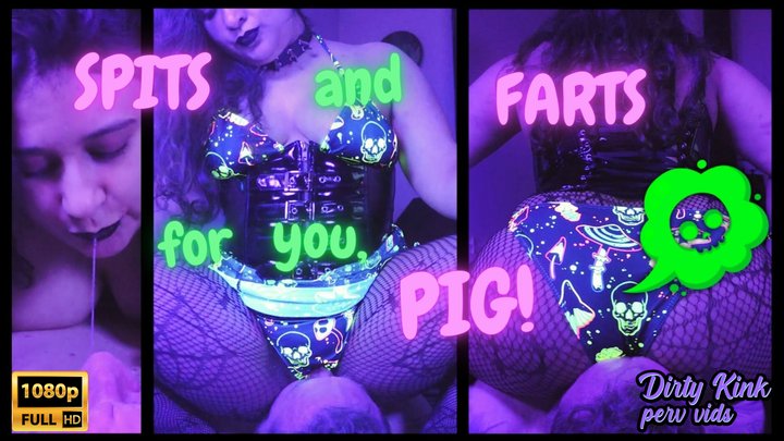 Spits And Farts For You, Pig! - 1080p FULL HD