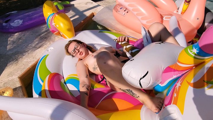 Aquaphilias- Ayla Vixen- Inflatable Hotness Poolside