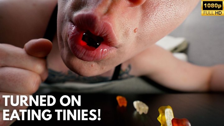 Turned on Eating Tinies - Giantess Jaq Quicksilver Aroused by Voring Gummi Victi