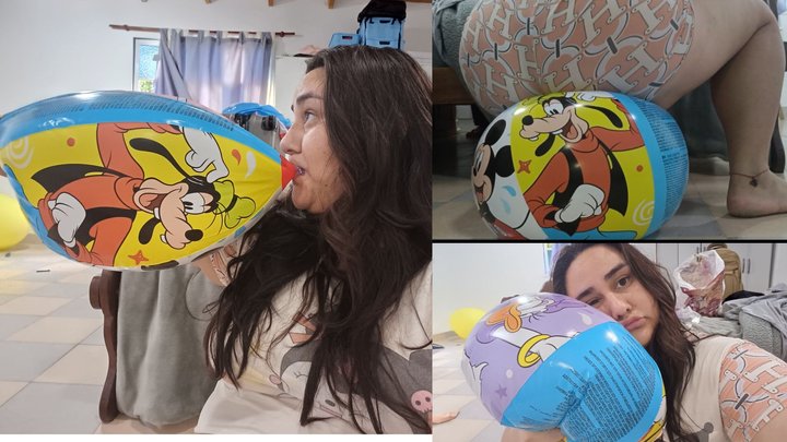 Beach ball fetish