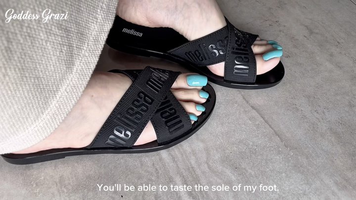 Come and taste my feet after a long day - Goddess Grazi