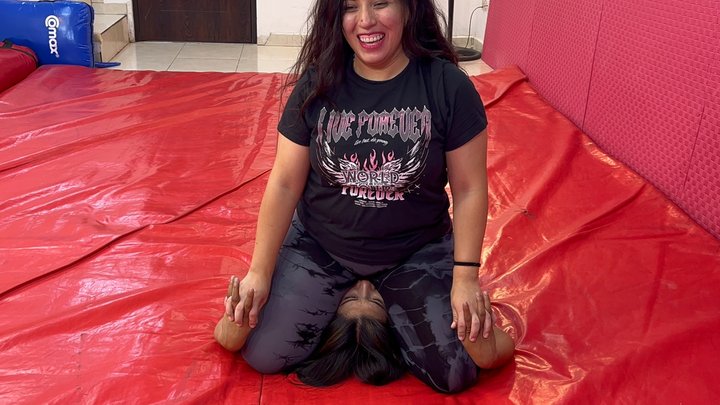CANDY vs ARIS – Schoolgirl Domination Match & Facesitting Control
