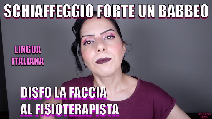 SCHIAFFEGGIO FORTE UN BABBEO - DISFO LA FACCIA AL FISIOTERAPISTA - LINGUA ITALIA