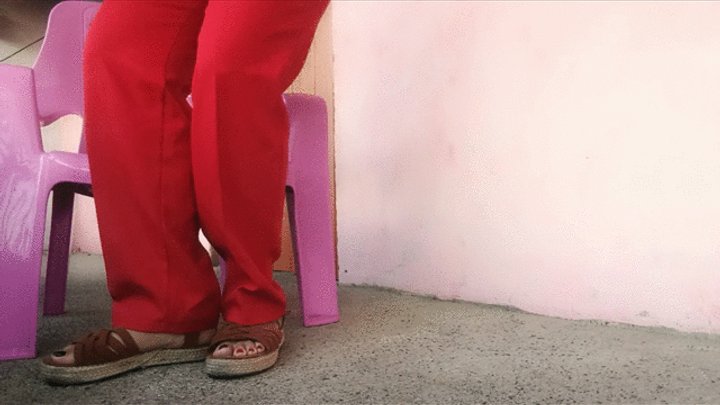 Scratching my feet because they are so itchy (7)
