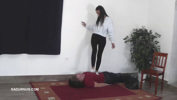 Under the feet of Mistress Natasa wmv Sock