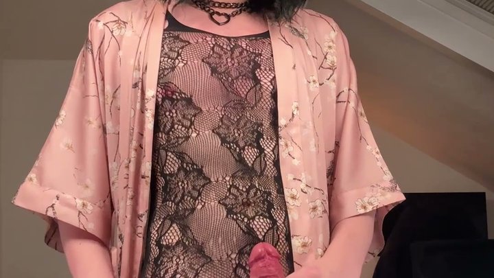Role Play: Naughty Neighbour Strips & Shows You Her Big Cock