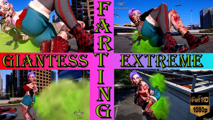 SPECIAL OFFER: Giant Woman Farts in the Face of an Arrogant Dude, Shoves Him Dee