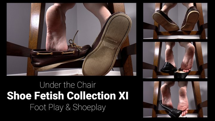 Under the Chair Shoe Fetish Collection XI - Foot Play & Shoeplay - Kylie Jacobsx