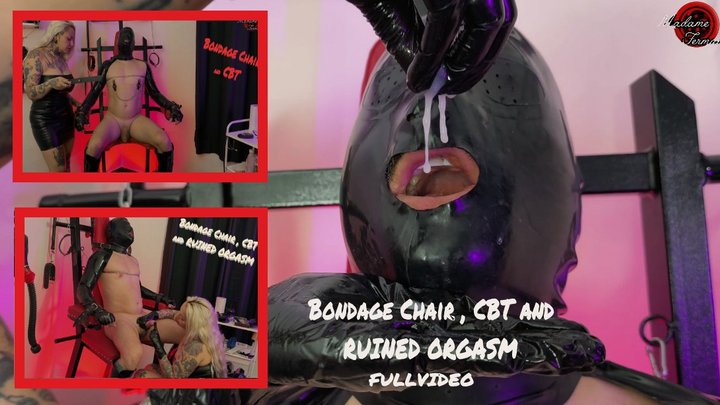 Bondage Chair , CBT and RUINED ORGASM (fullvideo) en-20