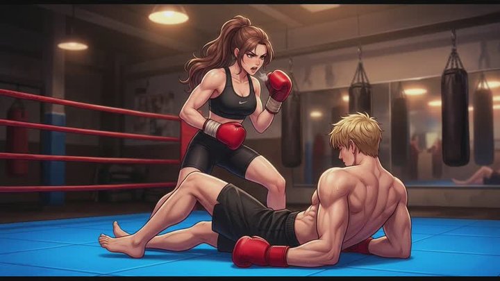 Mixed Boxing Fantasies #7: My Sweaty Gym Domination