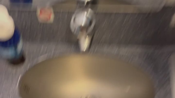 Stroking my GIRLCOCK and GOONING in the Airplane Bathroom