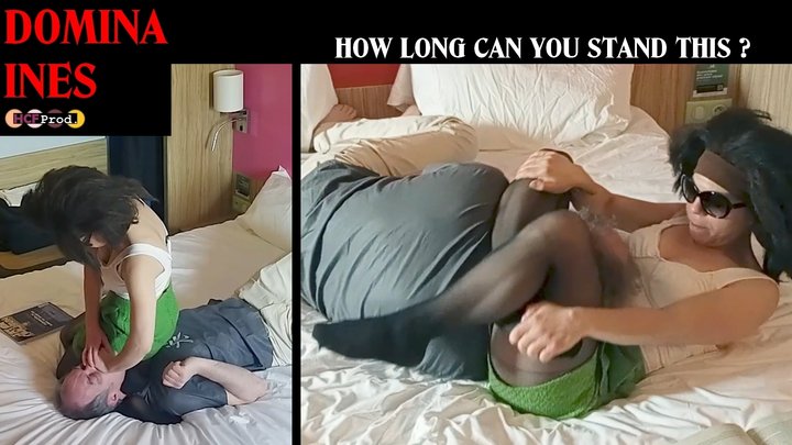 NAUGHTY ARAB BRAT counts how long HER SLAVE CAN RESIST TO SMOTHERING ACTION (480