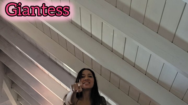 Giantess Grecia catches a Tiny Man