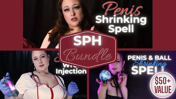 SPH Clip Bundle ~ Penis Shrinking Spell JOI ~ Nurse Humiliation ~ Witch Beta Mal