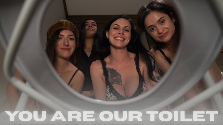 You are our toilet POV JOI - Goon to 4 Bratty Goddesses humiliating you with the