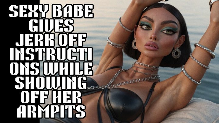 Sexy fashion model babe gives JOI Jerk off instructions to goon to her sexy armp